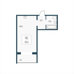 Квартира 29,2 м², студия - изображение 1