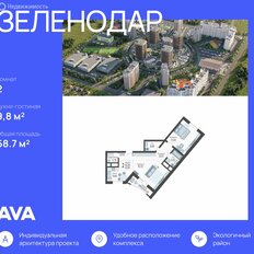 Квартира 68,7 м², 2-комнатная - изображение 2