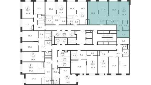 104,1 м², 4-комнатная квартира 21 724 422 ₽ - изображение 20