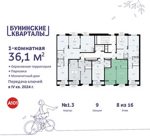 36,3 м², 1-комнатная квартира 9 397 380 ₽ - изображение 24