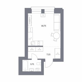 18,8 м², квартира-студия 3 950 000 ₽ - изображение 105