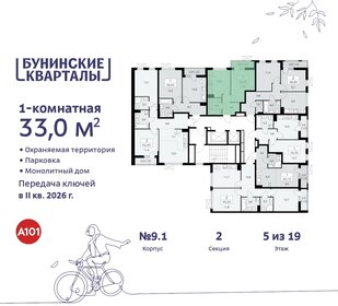 Квартира 33 м², 1-комнатная - изображение 2