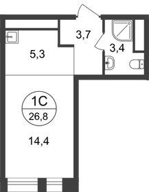 20 м², квартира-студия 9 200 000 ₽ - изображение 136