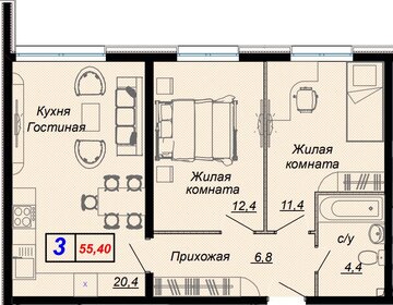 87 м², квартира-студия 12 600 000 ₽ - изображение 12