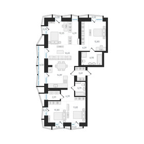 Квартира 113,5 м², 5-комнатная - изображение 1