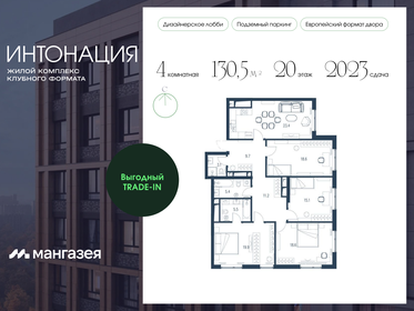 124,1 м², 4-комнатная квартира 71 853 904 ₽ - изображение 31