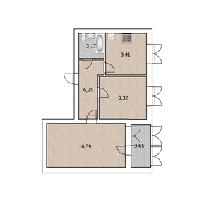 46,7 м², 2-комнатная квартира 5 390 000 ₽ - изображение 13