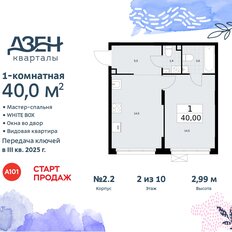 Квартира 40 м², 1-комнатная - изображение 3