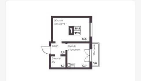 36 м², 1-комнатная квартира 5 206 000 ₽ - изображение 75