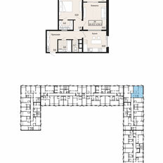 Квартира 59,3 м², 2-комнатная - изображение 2