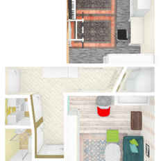 Квартира 44,6 м², 2-комнатная - изображение 2