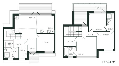 Квартира 127,2 м², 5-комнатная - изображение 1
