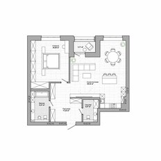 Квартира 108,2 м², 2-комнатная - изображение 2
