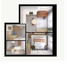 Квартира 35 м², 1-комнатная - изображение 2