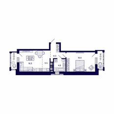 Квартира 53,6 м², 2-комнатная - изображение 2