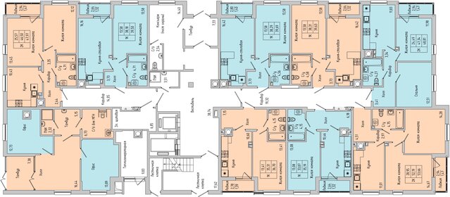 Квартира 39,5 м², 1-комнатная - изображение 2