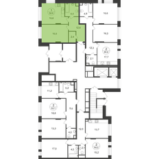 Квартира 53 м², 1-комнатная - изображение 2