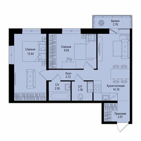 Квартира 49,2 м², 2-комнатная - изображение 1