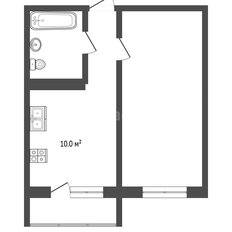 Квартира 33 м², 1-комнатная - изображение 2