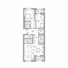 Квартира 152,5 м², 3-комнатная - изображение 2