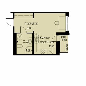 Квартира 25,9 м², студия - изображение 1