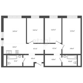 Квартира 87,5 м², 3-комнатная - изображение 1