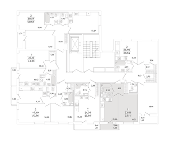 Квартира 35,1 м², 1-комнатная - изображение 2