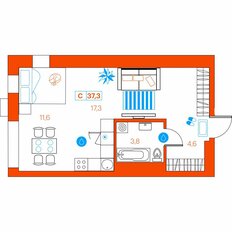 Квартира 37,2 м², студия - изображение 2