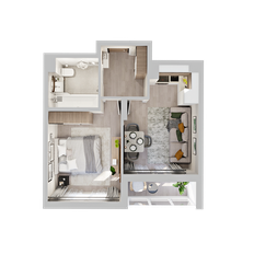 Квартира 36,4 м², 1-комнатная - изображение 3