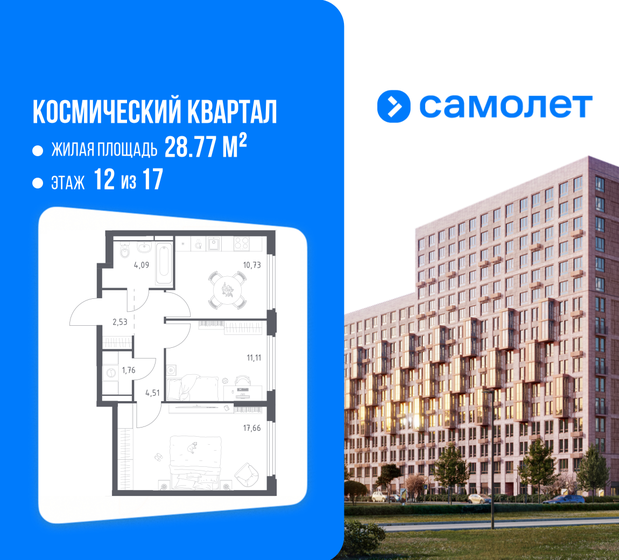 92 м², 3-комнатная квартира 18 490 000 ₽ - изображение 110