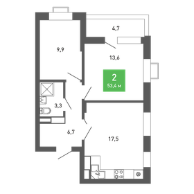 47 м², 2-комнатная квартира 3 700 000 ₽ - изображение 33
