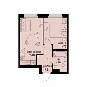 Квартира 36,1 м², 1-комнатная - изображение 1