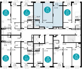 Квартира 71,5 м², 2-комнатная - изображение 2