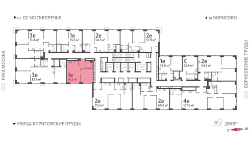 41,2 м², 1-комнатная квартира 16 924 876 ₽ - изображение 24