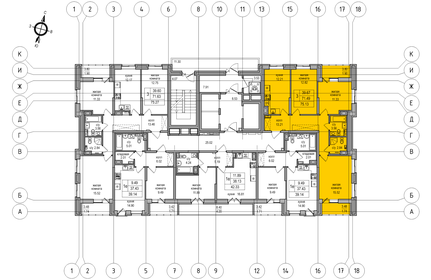 71,5 м², 3-комнатная квартира 15 176 260 ₽ - изображение 22