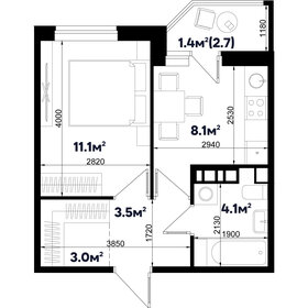 Квартира 31,2 м², 1-комнатная - изображение 1