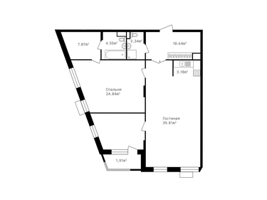 Квартира 108,5 м², 3-комнатная - изображение 1
