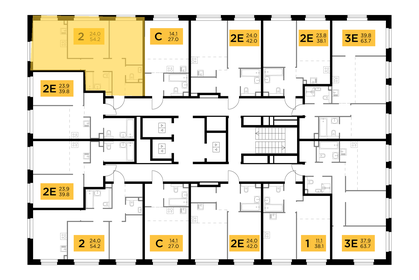 70,4 м², 2-комнатная квартира 11 500 000 ₽ - изображение 104