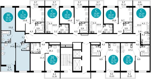 71 м², 2-комнатная квартира 23 800 000 ₽ - изображение 101