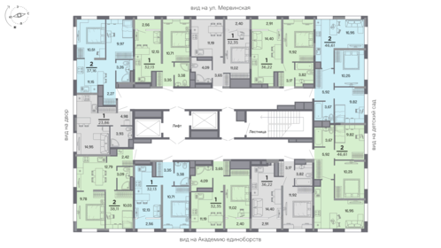 52,7 м², 2-комнатная квартира 3 500 000 ₽ - изображение 102