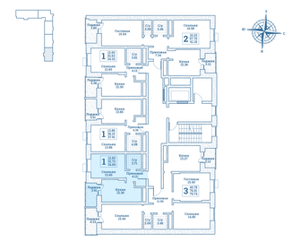 Квартира 34,7 м², 1-комнатная - изображение 2