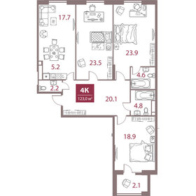 160 м², 4-комнатная квартира 109 900 000 ₽ - изображение 131