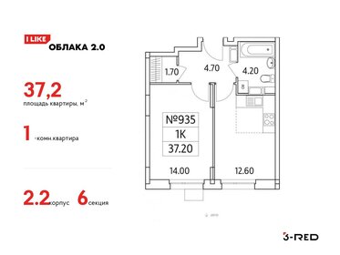 37,2 м², 1-комнатная квартира 8 544 840 ₽ - изображение 18