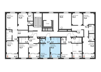 52,9 м², 2-комнатная квартира 5 000 000 ₽ - изображение 77