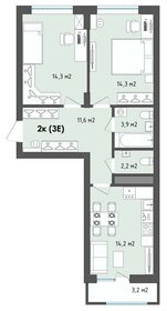 62 м², 2-комнатная квартира 7 560 280 ₽ - изображение 65