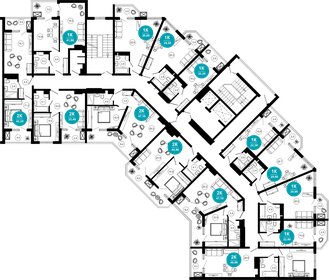 38,4 м², 2-комнатная квартира 15 000 000 ₽ - изображение 58