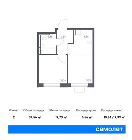 34,6 м², 1-комнатная квартира 7 100 000 ₽ - изображение 33