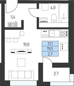 Квартира 29,8 м², студия - изображение 2