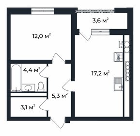 44,4 м², 1-комнатная квартира 6 701 406 ₽ - изображение 29