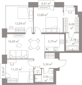 90 м², 3-комнатная квартира 27 999 990 ₽ - изображение 59